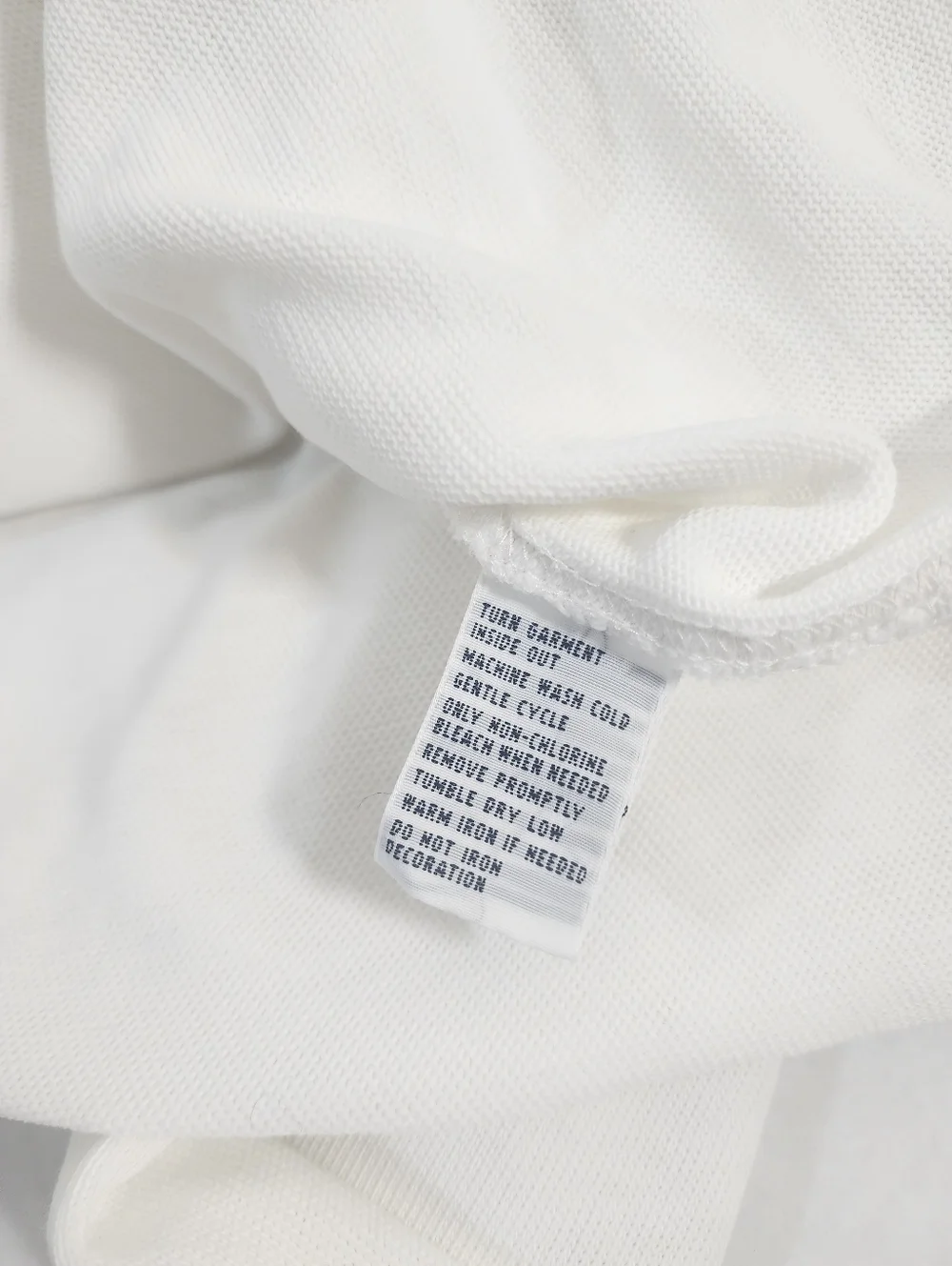 Ralph Lauren Men Vintage Naval Patch Polo Shirt White Long Sleeve Custom Fit L